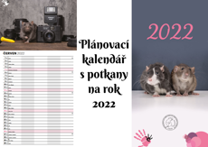 Rodinný plánovací kalendář POTKANI 2022